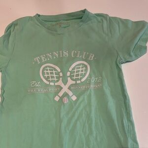 The Beaufort Bonnet Company Mint Green Tennis Club Tee - Kids